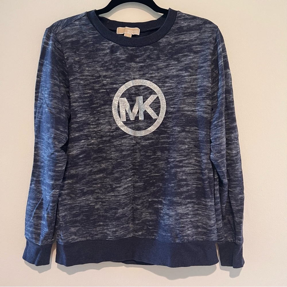Michael Kors Blue Printed Sweatshirt